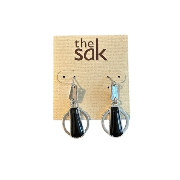 The Sak Black and Silver Earrings - Picture 1 of 2